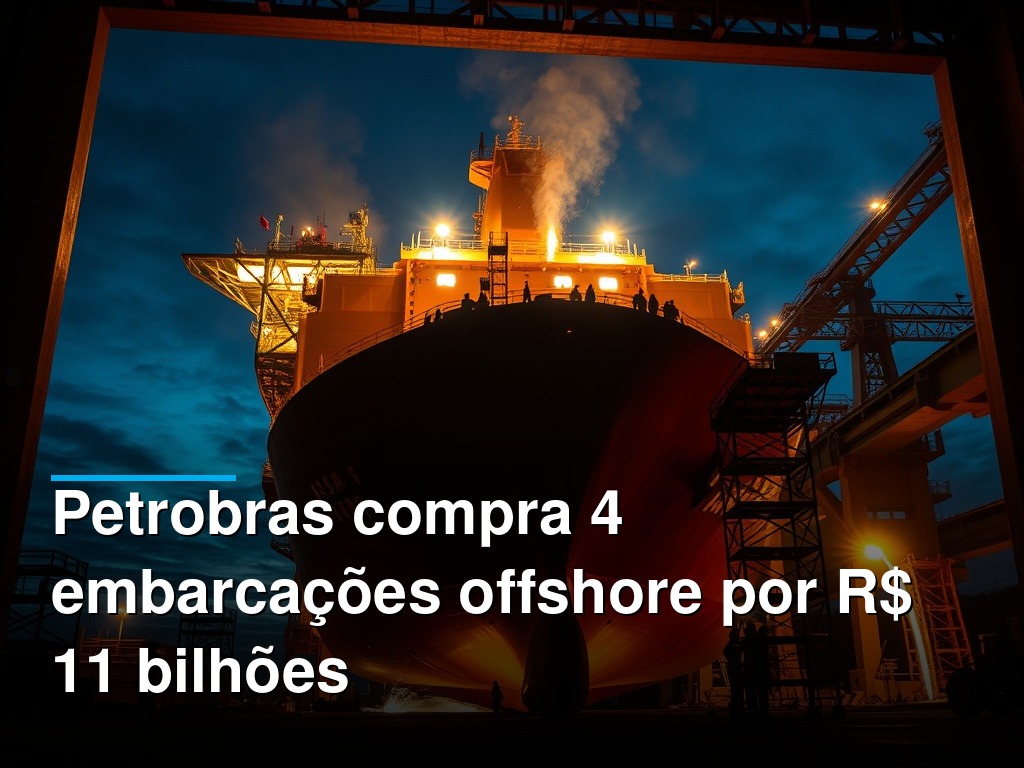Petrobras compra quatro embarcações offshore por R$ 11 bilhões