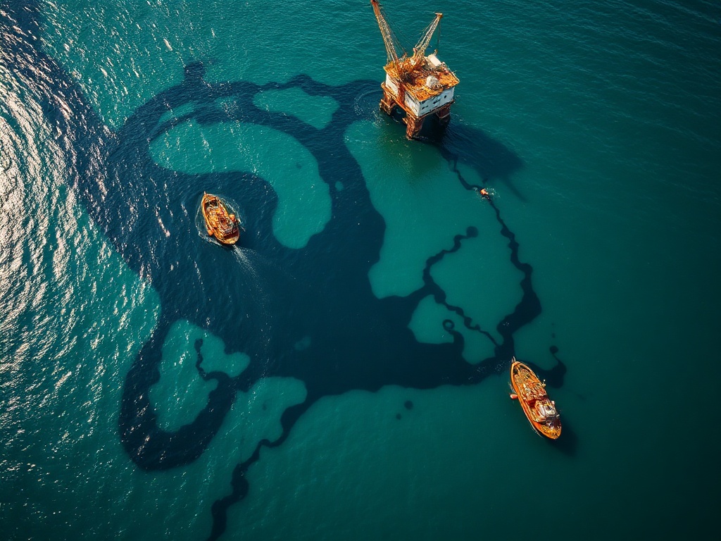 Vazamento de oleoduto da Pemex causa desastre ambiental no Golfo do México
